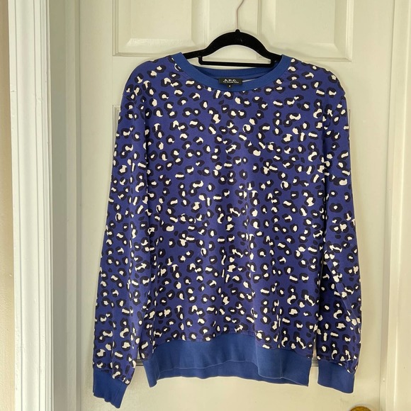 A.P.C. Other - APC Leopard Print Sweatshirt in Blue